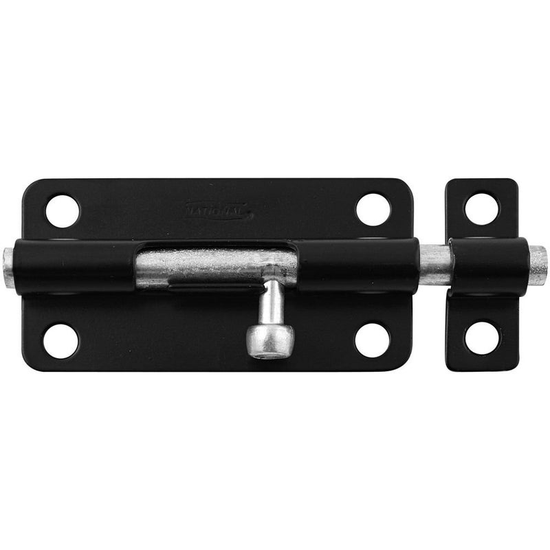 National Hardware N151-621 V834 Barrel Bolt in Black,4 Inch